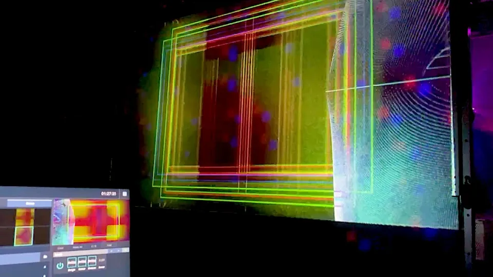 Live visuals themed around analog effects