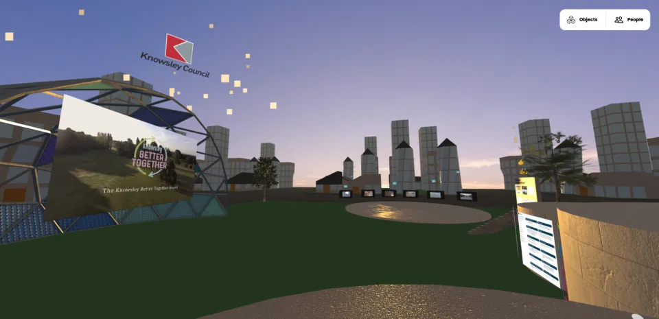 Digital Placemaking with Knowsley Council: Mozilla Hubs 3D Virtual World